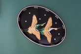 Golden Bird Oval Tray - Rofoof- The Mob Collective